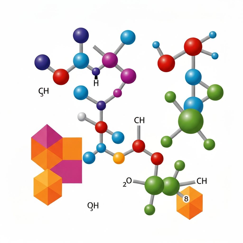 Illustration scientifique des nutriments